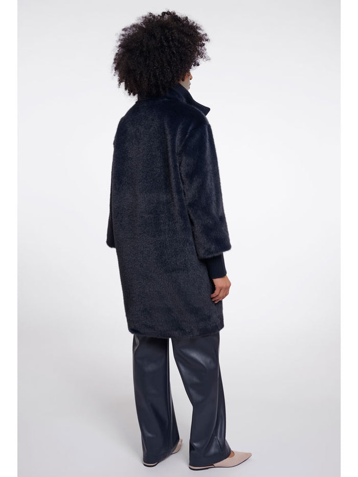 Rino & Pelle Pilar Ribbed Cuff Jacket Navy