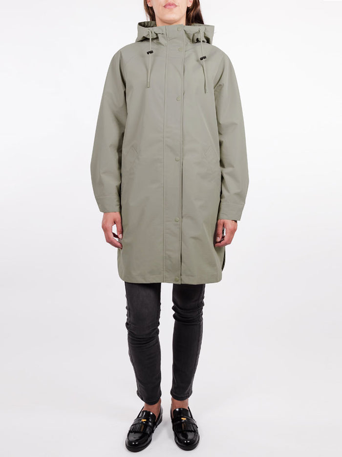 Rino & Pelle Solo Hooded Rain Jacket Dusty Khaki
