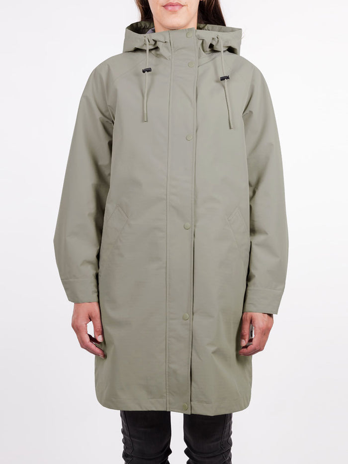 Rino & Pelle Solo Hooded Rain Jacket Dusty Khaki