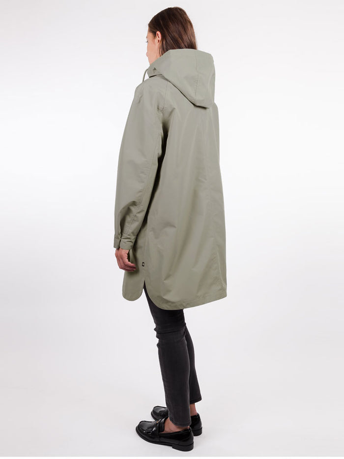 Rino & Pelle Solo Hooded Rain Jacket Dusty Khaki