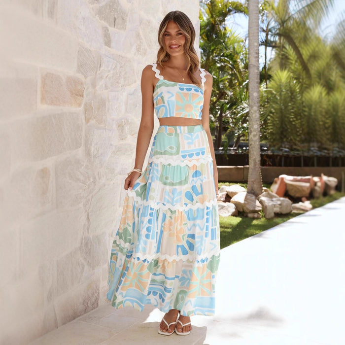 Rivana Co ord Set - Blue