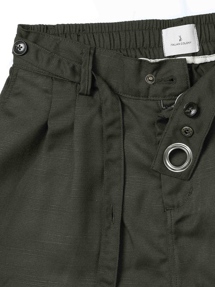 Brown Relaxed Fit Trousers for Men detail view - Riviera Relaxed Trouser by Italian Colony