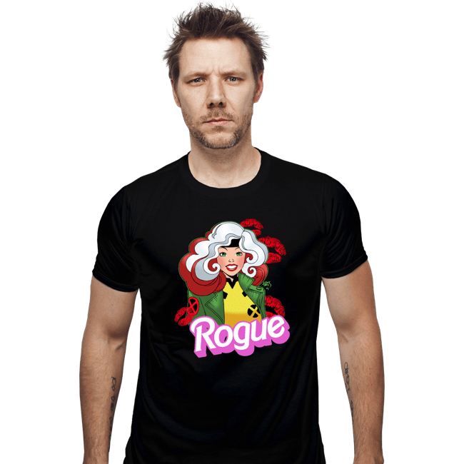 Daily_Deal_Shirts Fitted Shirts, Mens / Small / Black Rogue Barbie