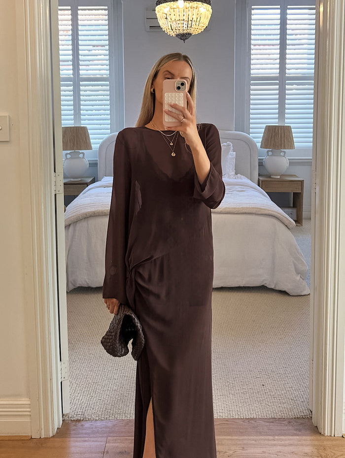 Rosalind Maxi dress - Brown