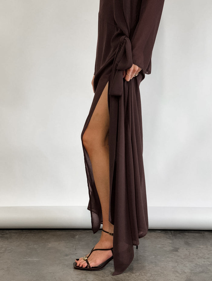 Rosalind Maxi dress - Brown
