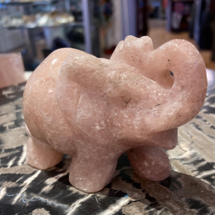 Rose amethyst elephant