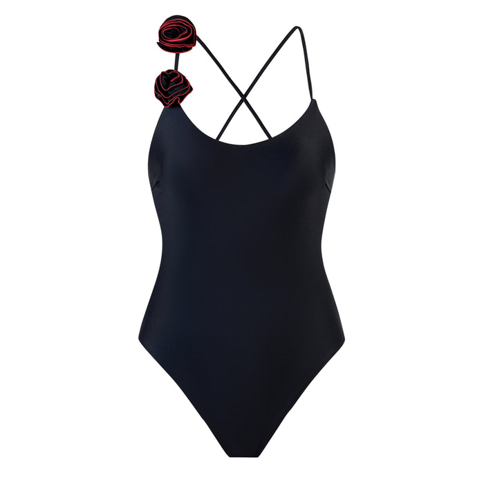Rose Noir Swimsuit - Black