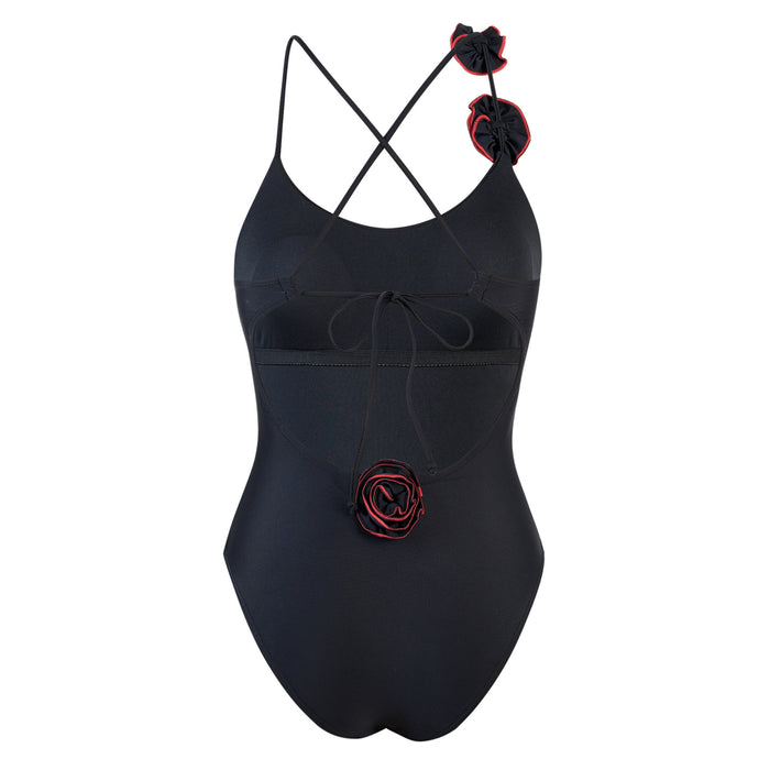 Rose Noir Swimsuit - Black