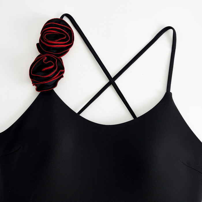 Rose Noir Swimsuit - Black