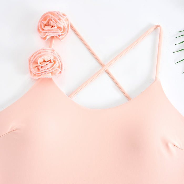 Rose Noir Swimsuit - Pink