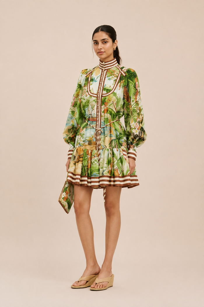 Rosh Mini Dress - Apricot