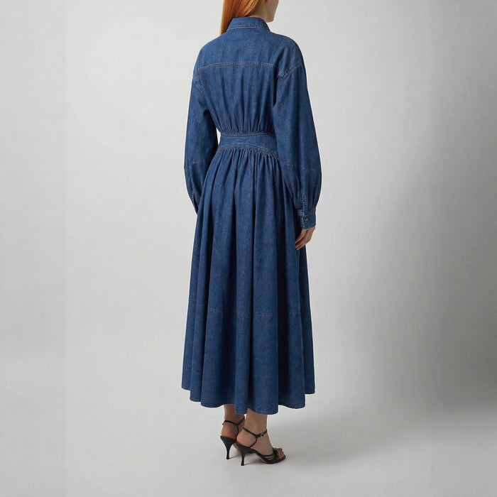 Rovi Midi Dress - Dark Blue