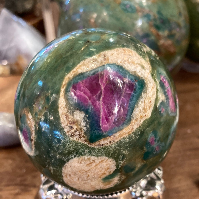 Ruby Kyanite Sphere
