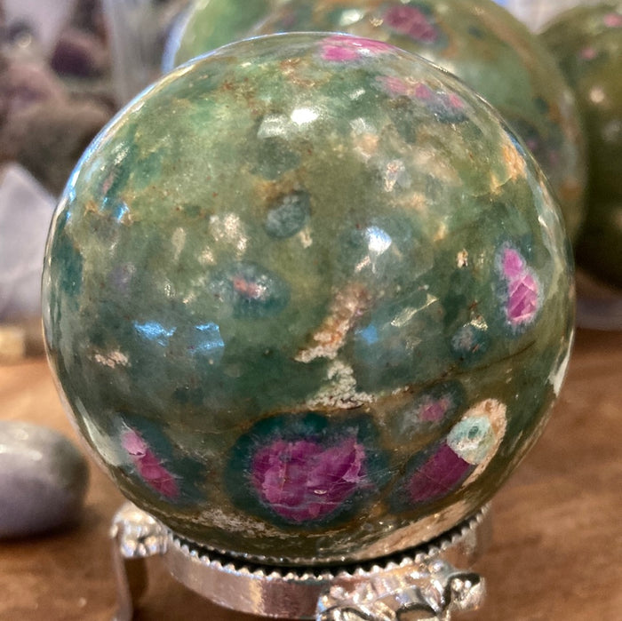 Ruby Kyanite Sphere