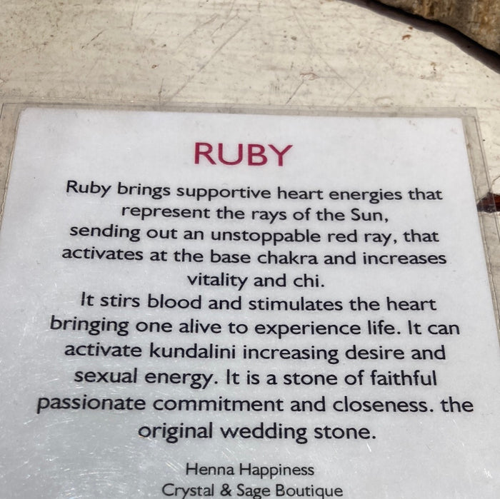 Ruby pendent