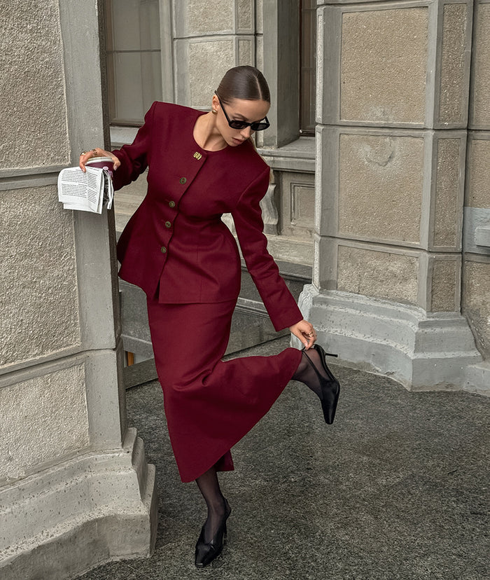 Rue Co ord Set - Red