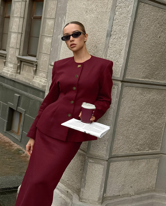 Rue Co ord Set - Red