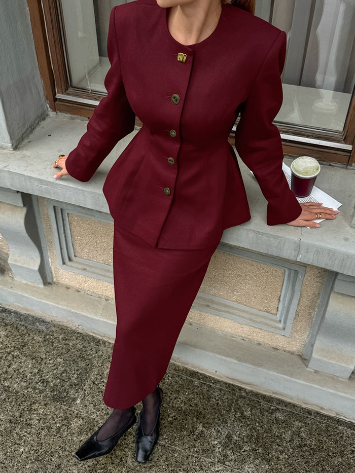Rue Co ord Set - Red