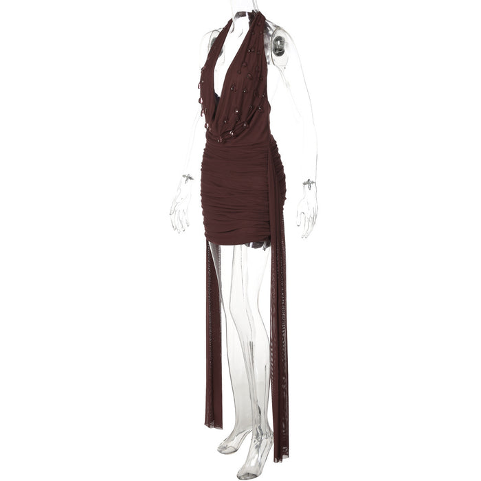 Runa Mini Dress - Brown