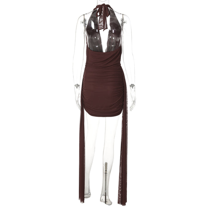 Runa Mini Dress - Brown