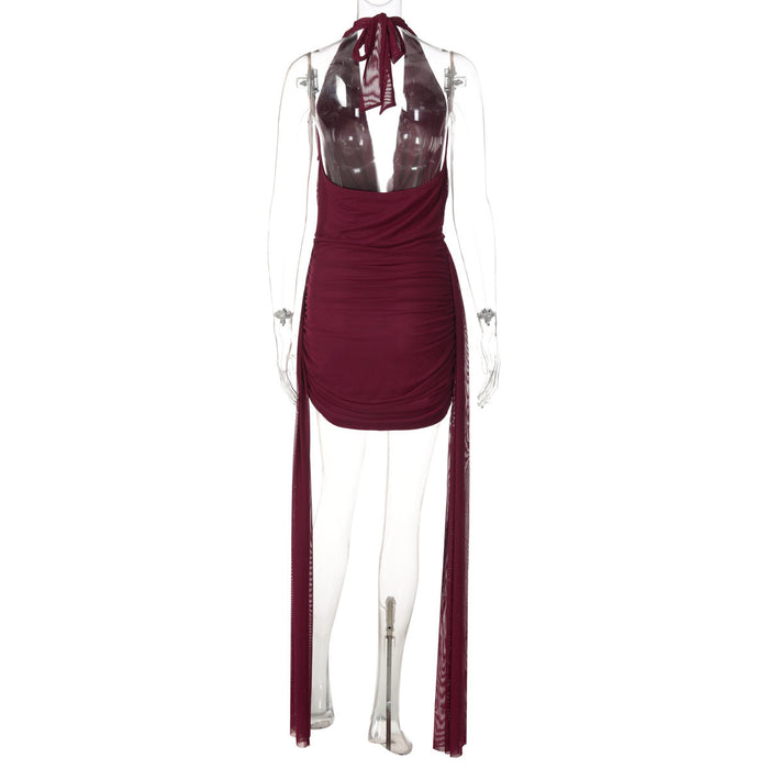Runa Mini Dress - Maroon
