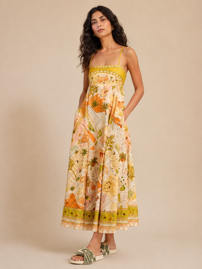 Saffy Maxi Dress - Yellow
