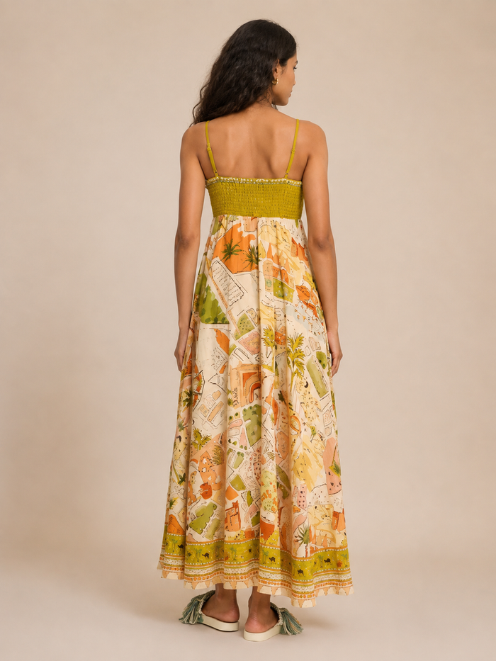 Saffy Maxi Dress - Yellow