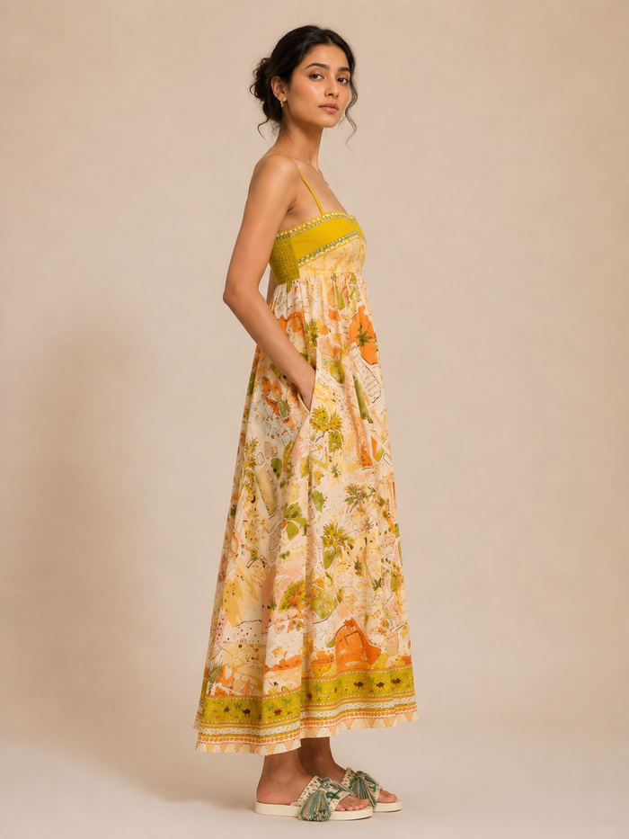 Saffy Maxi Dress - Yellow