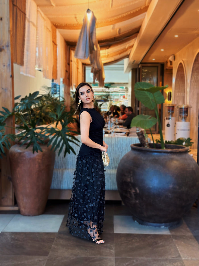 Sassy Maxi Dress - Black