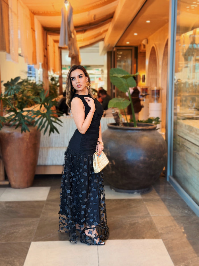 Sassy Maxi Dress - Black