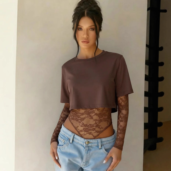 Sayble Bodysuit - Brown