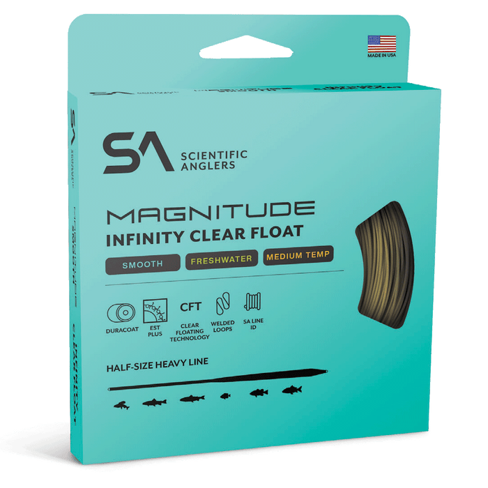 Scientific Anglers Magnitude Smooth Infinity Clear Float Trout freshwater nymph fly line