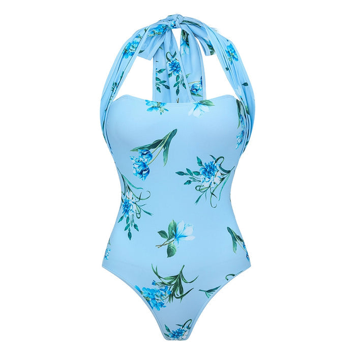 Sea Flame Swimsuit  - Blue