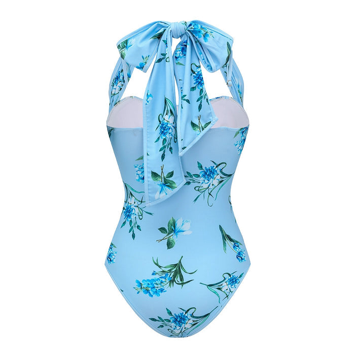 Sea Flame Swimsuit  - Blue