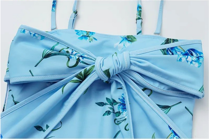 Sea Flame Swimsuit  - Blue