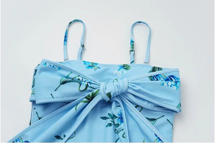 Sea Flame Swimsuit  - Blue
