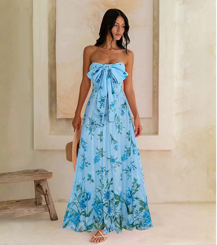 Sea Flame Swimsuit Skirt  - Blue