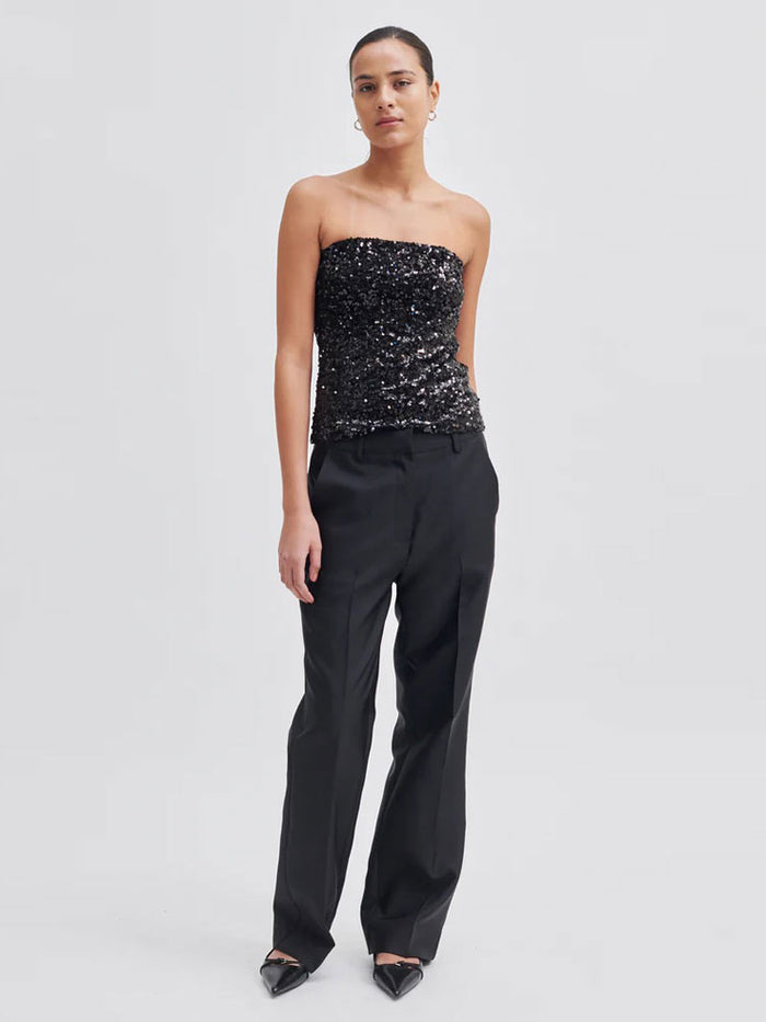 Second Female Elegance Suit Trousers Black