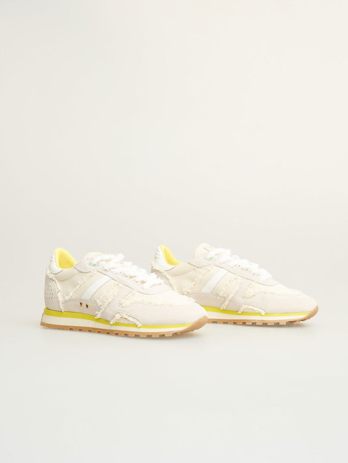 Serafini Bella Trainers Milk, White & Yellow