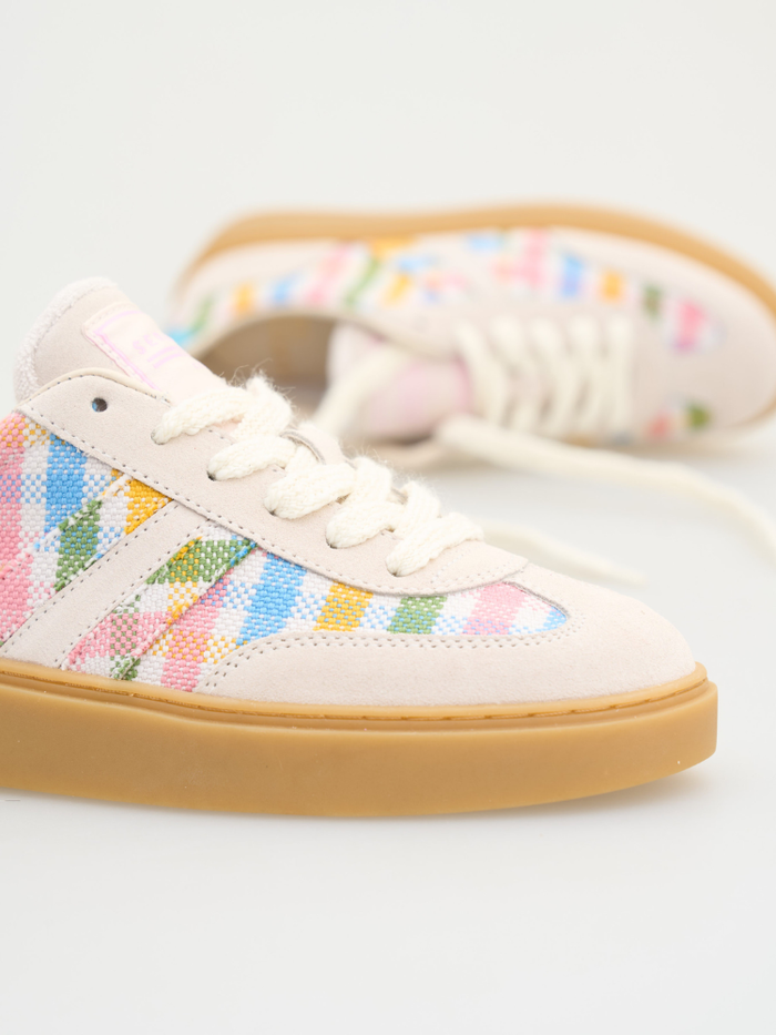 Serafini Court Trainers Checkered Colours