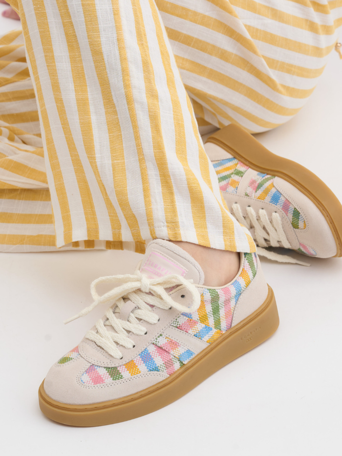 Serafini Court Trainers Checkered Colours
