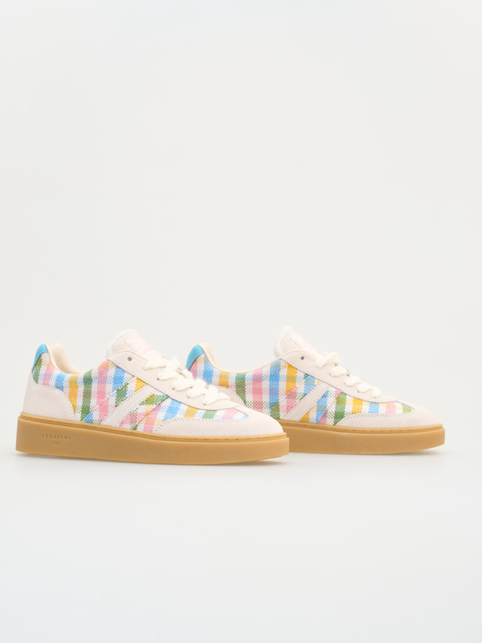 Serafini Court Trainers Checkered Colours