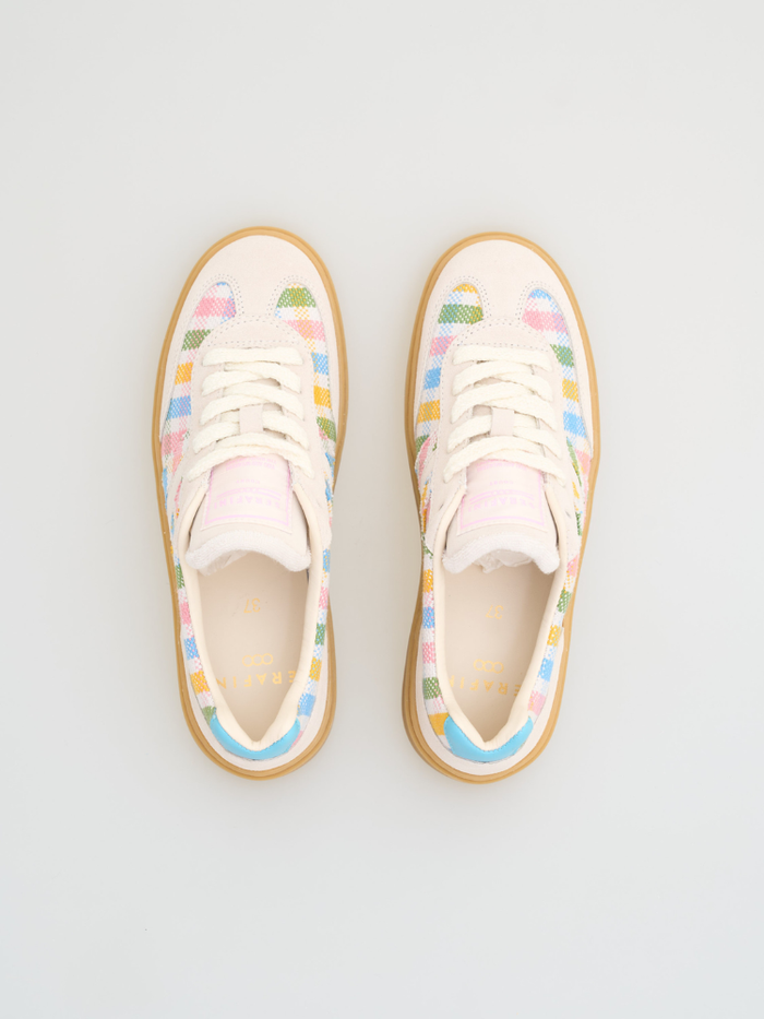 Serafini Court Trainers Checkered Colours