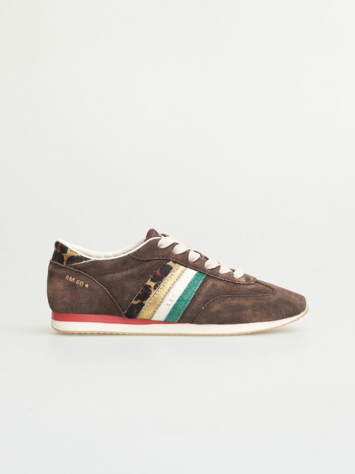 Serafini RM60 Trainers Brown & Leopard