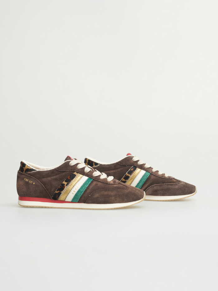 Serafini RM60 Trainers Brown & Leopard