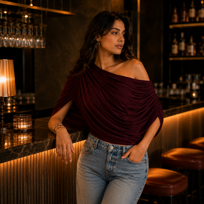 Serry Bodysuit - Maroon
