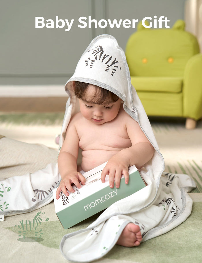 Serviette à capuche pour bébé Momcozy Meilleurs Vœux – Courage