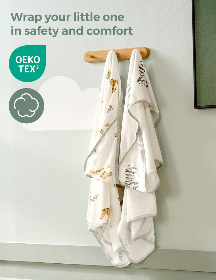 Serviette à capuche pour bébé Momcozy Meilleurs Vœux – Courage