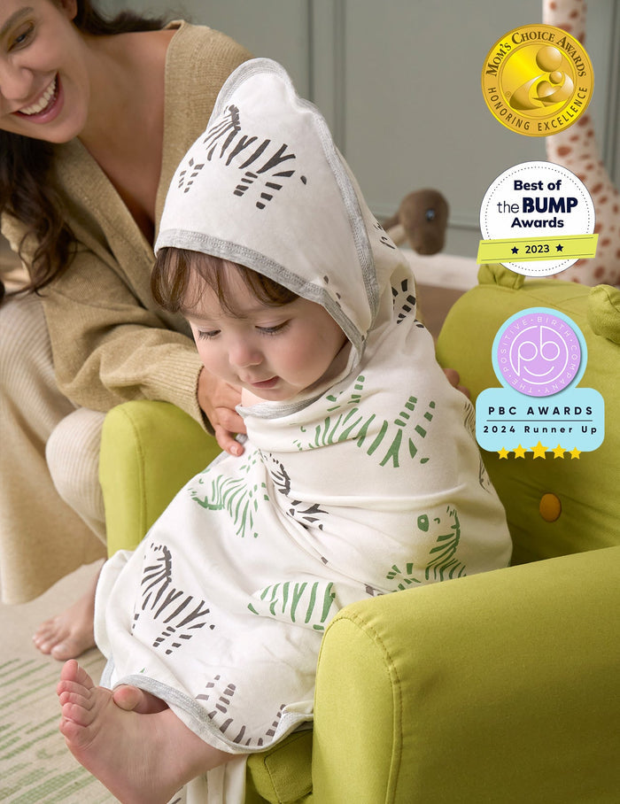 Serviette à capuche pour bébé Momcozy Meilleurs Vœux – Courage
