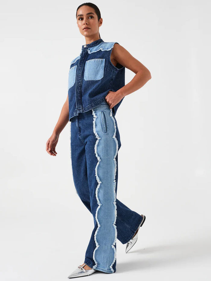 Seventy + Mochi Ari Waistcoat Dark Vintage Scallop